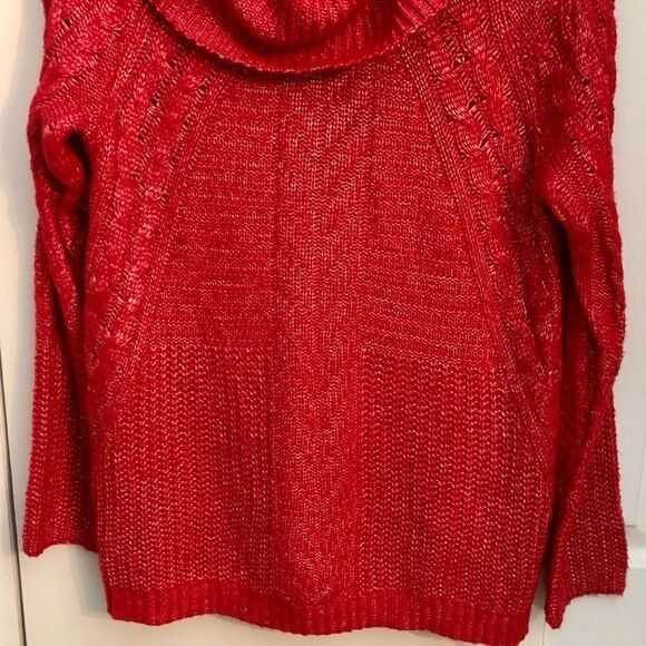 Liz Claiborne cable knit over sized cowl neck pullover NWT - Picture 2 of 4